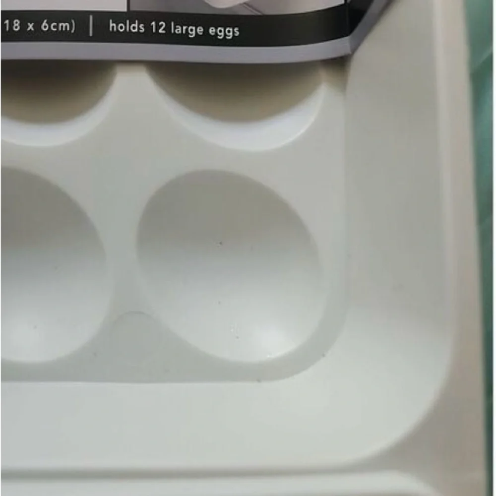 Set of 2/ new Essentials White Egg Holder Shelf G8